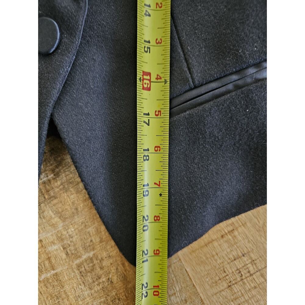 Juicy Couture Womens Black Italian Fabric Blazer Jacket Wool Blend Size 2 EUC - Picture 6 of 9